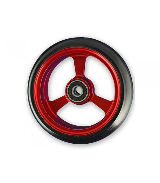 4 Inch Frogs Legs Aluminium Wheelchair Caster - Red